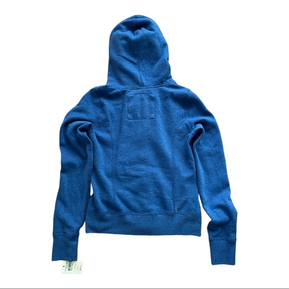 Abercrombie Hoodie navy blue with buttons and packets - Picture 7 of 9